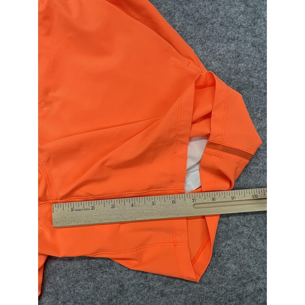 Lululemon Pace Breaker Shorts Mens Medium Orange Lined Athletic 7" LM7APKS - Picture 5 of 11